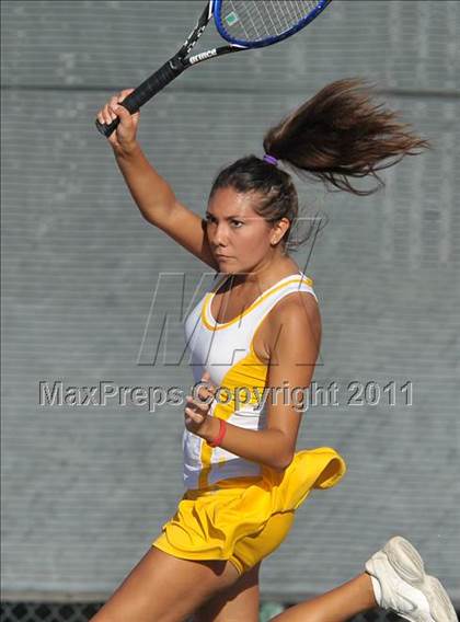 Thumbnail 2 in CIF SJS Individual Tennis Championships (D1 - Day 1 Singles) photogallery.