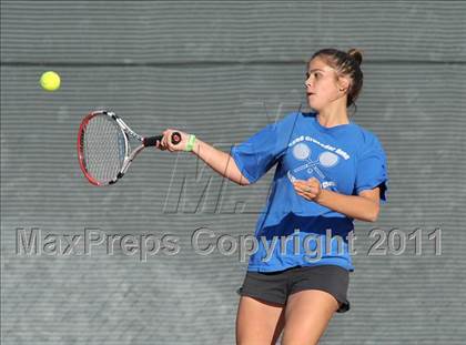 Thumbnail 3 in CIF SJS Individual Tennis Championships (D1 - Day 1 Singles) photogallery.