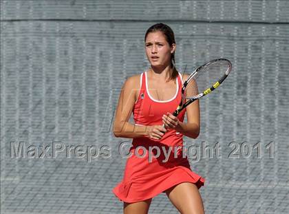 Thumbnail 3 in CIF SJS Individual Tennis Championships (D1 - Day 1 Singles) photogallery.