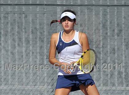 Thumbnail 3 in CIF SJS Individual Tennis Championships (D1 - Day 1 Singles) photogallery.