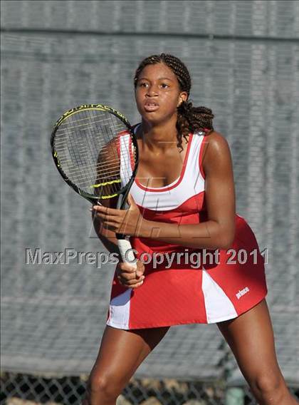 Thumbnail 2 in CIF SJS Individual Tennis Championships (D1 - Day 1 Singles) photogallery.