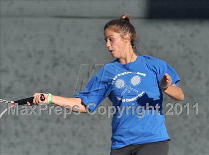 Thumbnail 3 in CIF SJS Individual Tennis Championships (D1 - Day 1 Singles) photogallery.