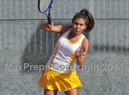 Thumbnail 2 in CIF SJS Individual Tennis Championships (D1 - Day 1 Singles) photogallery.