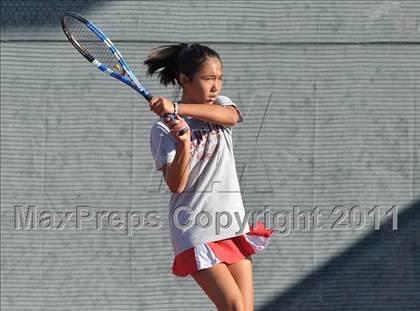 Thumbnail 2 in CIF SJS Individual Tennis Championships (D1 - Day 1 Singles) photogallery.