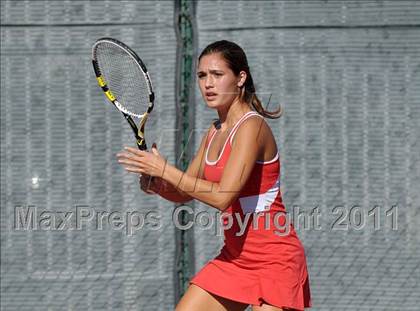 Thumbnail 3 in CIF SJS Individual Tennis Championships (D1 - Day 1 Singles) photogallery.