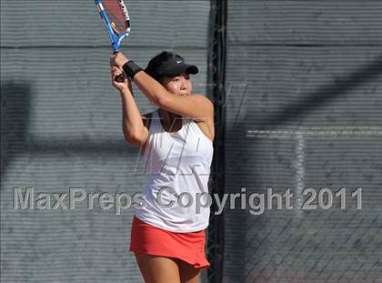 Thumbnail 2 in CIF SJS Individual Tennis Championships (D1 - Day 1 Singles) photogallery.