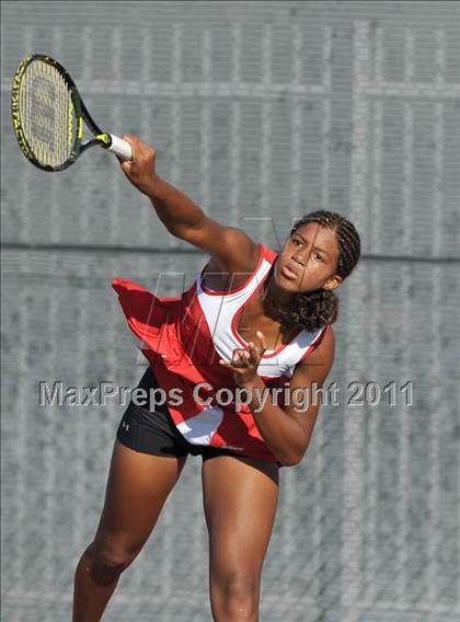 Thumbnail 1 in CIF SJS Individual Tennis Championships (D1 - Day 1 Singles) photogallery.