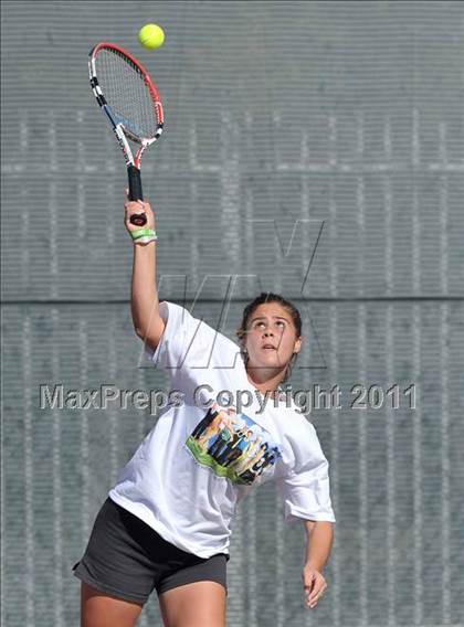 Thumbnail 2 in CIF SJS Individual Tennis Championships (D1 - Day 1 Singles) photogallery.