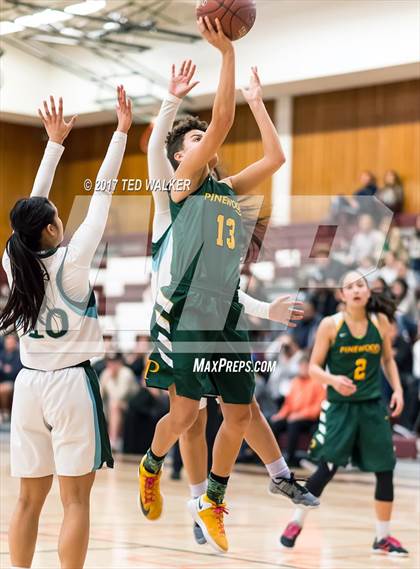 Thumbnail 1 in Sacred Heart Cathedral Preparatory vs. Pinewood (CIF CCS Open Div. Semifinal) photogallery.
