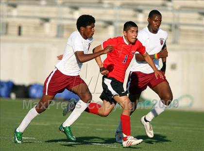 Thumbnail 1 in St. Stephen's vs. JJ Pearce (RRISD Soccer Classic) photogallery.