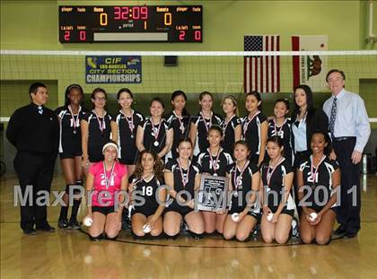 Thumbnail 3 in Northridge Academy vs. Elizabeth Learning Center (CIF LACS Small School Final) photogallery.