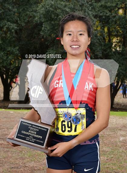Thumbnail 2 in CIF State Cross Country Championships (Girls Awards) photogallery.