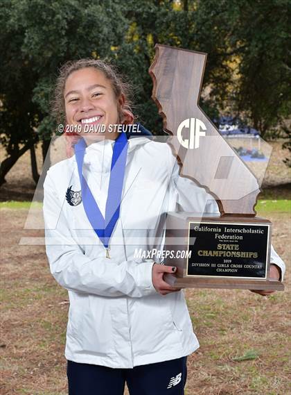 Thumbnail 2 in CIF State Cross Country Championships (Girls Awards) photogallery.