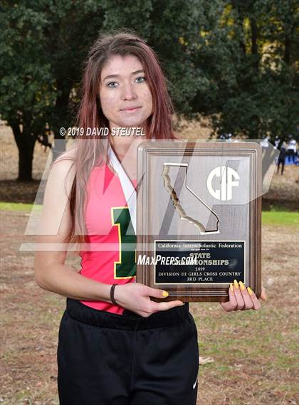 Thumbnail 1 in CIF State Cross Country Championships (Girls Awards) photogallery.
