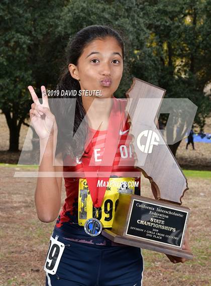 Thumbnail 2 in CIF State Cross Country Championships (Girls Awards) photogallery.