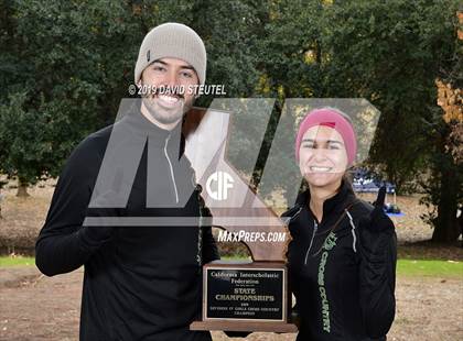 Thumbnail 1 in CIF State Cross Country Championships (Girls Awards) photogallery.