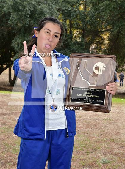 Thumbnail 2 in CIF State Cross Country Championships (Girls Awards) photogallery.