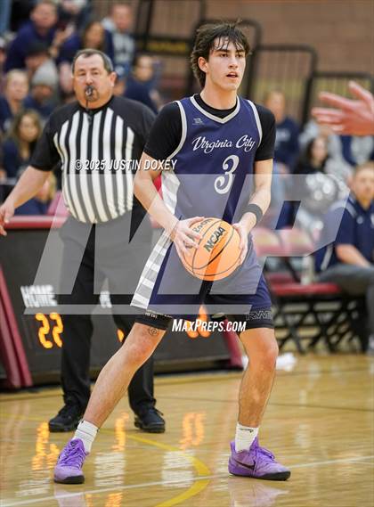 Thumbnail 1 in Eureka vs Virginia City (NIAA Class 1A State Quarterfinals) photogallery.