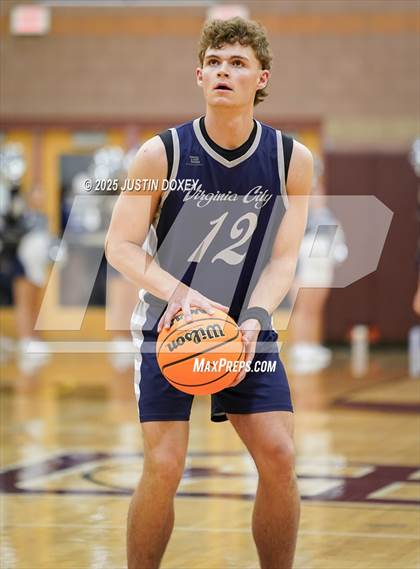 Thumbnail 3 in Eureka vs Virginia City (NIAA Class 1A State Quarterfinals) photogallery.