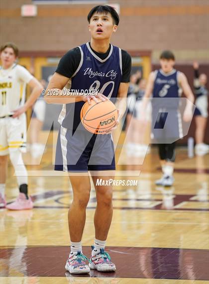 Thumbnail 1 in Eureka vs Virginia City (NIAA Class 1A State Quarterfinals) photogallery.