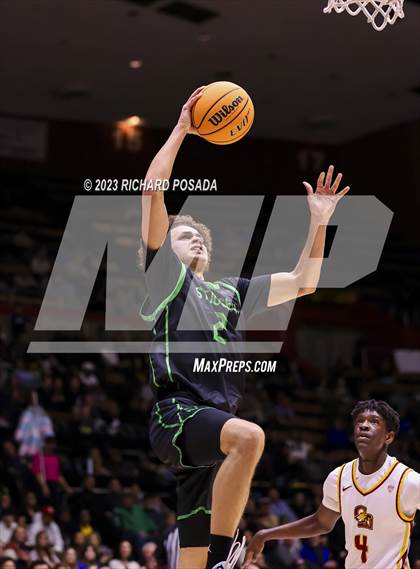 Thumbnail 2 in St. Joseph vs. Clovis West (CIF CS D1 Championship) photogallery.