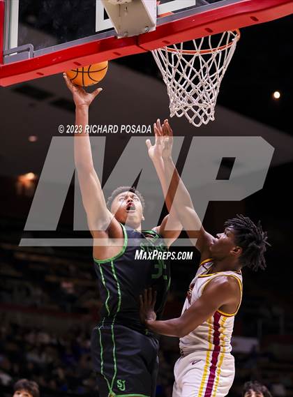 Thumbnail 2 in St. Joseph vs. Clovis West (CIF CS D1 Championship) photogallery.
