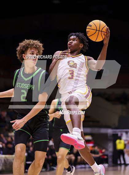 Thumbnail 2 in St. Joseph vs. Clovis West (CIF CS D1 Championship) photogallery.