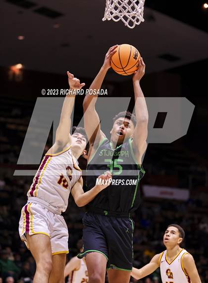 Thumbnail 2 in St. Joseph vs. Clovis West (CIF CS D1 Championship) photogallery.