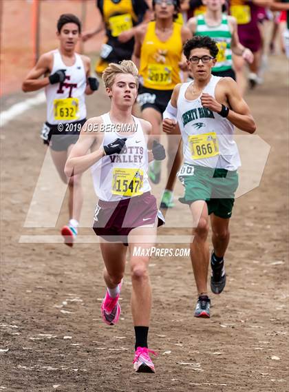 Thumbnail 1 in CIF State Cross Country Championships (Boys D4 Race) photogallery.