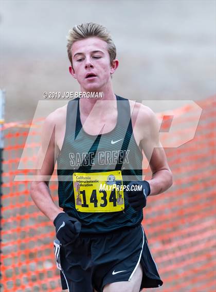 Thumbnail 1 in CIF State Cross Country Championships (Boys D4 Race) photogallery.