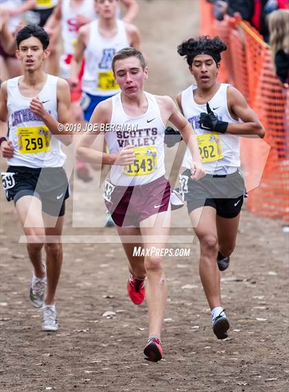 Thumbnail 1 in CIF State Cross Country Championships (Boys D4 Race) photogallery.