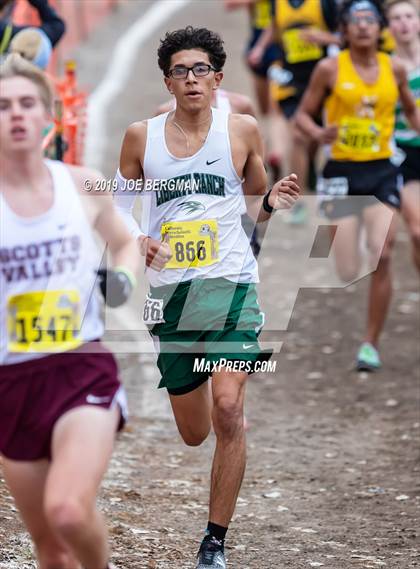Thumbnail 1 in CIF State Cross Country Championships (Boys D4 Race) photogallery.