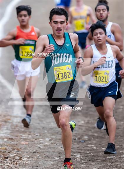 Thumbnail 1 in CIF State Cross Country Championships (Boys D4 Race) photogallery.