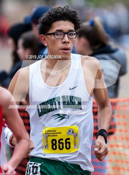 Thumbnail 1 in CIF State Cross Country Championships (Boys D4 Race) photogallery.