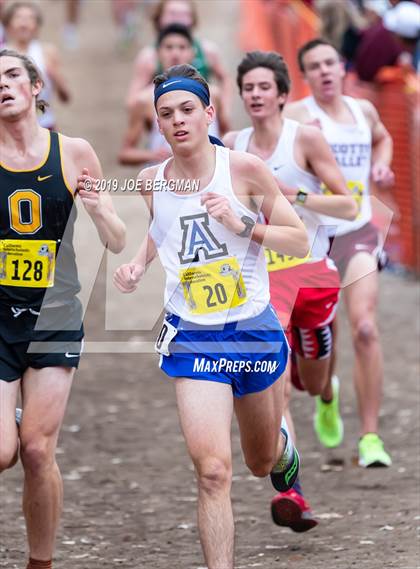 Thumbnail 1 in CIF State Cross Country Championships (Boys D4 Race) photogallery.