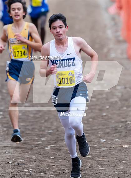 Thumbnail 2 in CIF State Cross Country Championships (Boys D4 Race) photogallery.