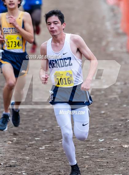 Thumbnail 1 in CIF State Cross Country Championships (Boys D4 Race) photogallery.