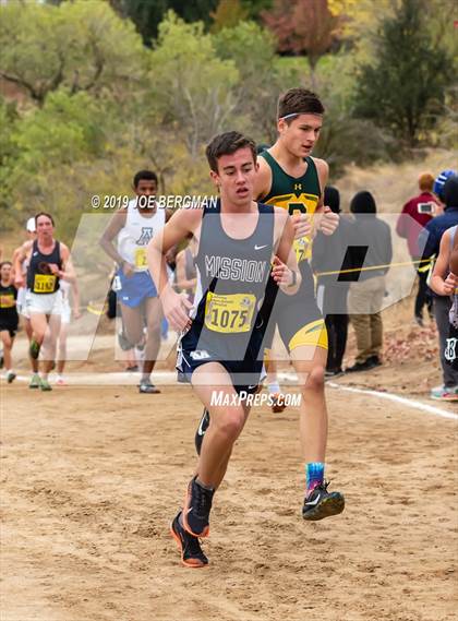 Thumbnail 1 in CIF State Cross Country Championships (Boys D4 Race) photogallery.