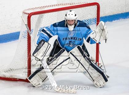 Thumbnail 1 in Franklin vs Bishop Hendricken (Mount St. Charles Holiday Face-Off) photogallery.