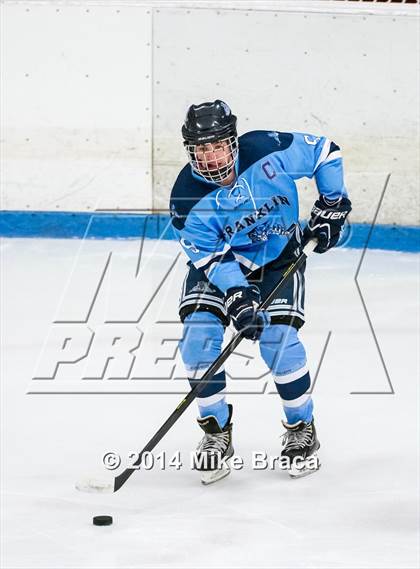 Thumbnail 2 in Franklin vs Bishop Hendricken (Mount St. Charles Holiday Face-Off) photogallery.