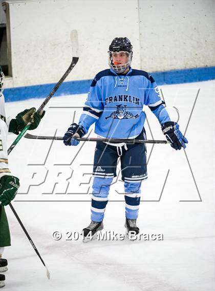 Thumbnail 1 in Franklin vs Bishop Hendricken (Mount St. Charles Holiday Face-Off) photogallery.