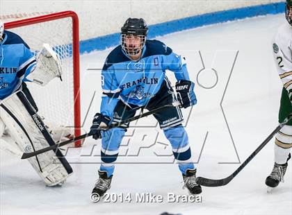 Thumbnail 3 in Franklin vs Bishop Hendricken (Mount St. Charles Holiday Face-Off) photogallery.