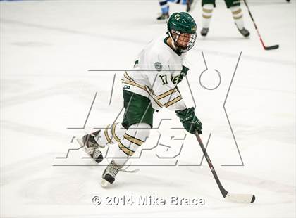Thumbnail 3 in Franklin vs Bishop Hendricken (Mount St. Charles Holiday Face-Off) photogallery.