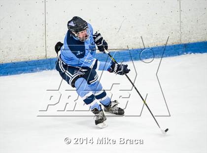 Thumbnail 2 in Franklin vs Bishop Hendricken (Mount St. Charles Holiday Face-Off) photogallery.