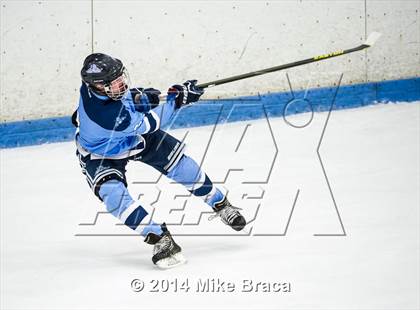Thumbnail 3 in Franklin vs Bishop Hendricken (Mount St. Charles Holiday Face-Off) photogallery.