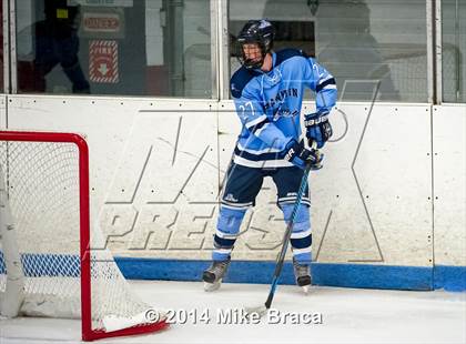 Thumbnail 3 in Franklin vs Bishop Hendricken (Mount St. Charles Holiday Face-Off) photogallery.