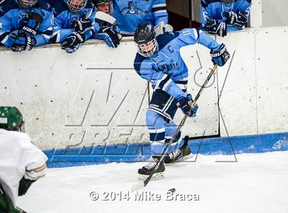 Thumbnail 3 in Franklin vs Bishop Hendricken (Mount St. Charles Holiday Face-Off) photogallery.