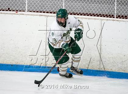 Thumbnail 3 in Franklin vs Bishop Hendricken (Mount St. Charles Holiday Face-Off) photogallery.