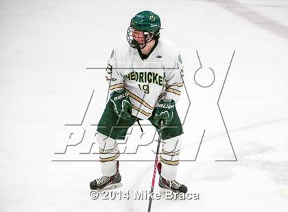 Thumbnail 3 in Franklin vs Bishop Hendricken (Mount St. Charles Holiday Face-Off) photogallery.