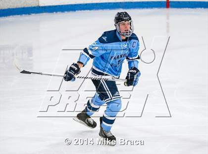 Thumbnail 3 in Franklin vs Bishop Hendricken (Mount St. Charles Holiday Face-Off) photogallery.